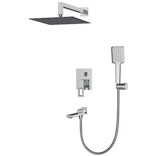 Душова система прихованого монтажу Koer KB-66009-01 KR3508, Хром - фото 1