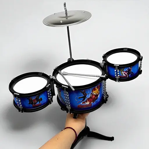 Компактная барабанная установка «Герой» DX 1001-13 – игровой набор для юного музыканта