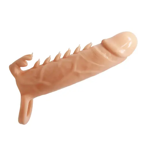 Насадка на пенис Pretty Love LyBaile Penis Sleeve Emmitt.16 см телесный - фото 5