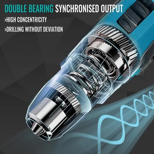 Акумуляторний дриль 12 В, електрична викрутка з 25+1 рівнями крутного моменту, світлодіодне підсвічування, 50 Нм, 2-швидкісне - фото 4