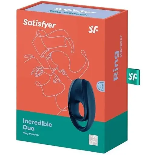 Подвійне ерекційне кільце з вібрацією Satisfyer IncRedible Duo - фото 3