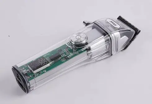 Машинка для стрижки волосся DSP 90493 з насадками різної довжини бездротова машинка для стрижки з акумулятором 5 Вт Прозора - фото 3