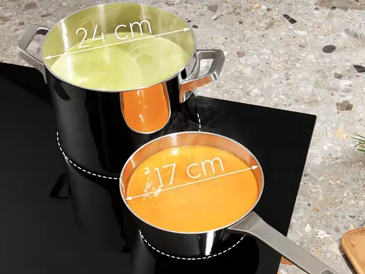 Варильна поверхня індукційна Electrolux 78 см розширена зона Hob2Hood чорний - фото 6