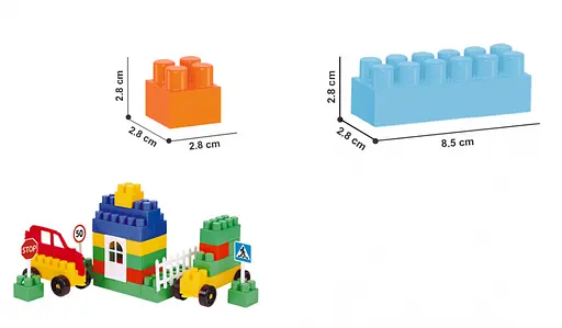 Конструктор с крупными деталями №4 190 элементов ТехноК 0526TXK - фото 3
