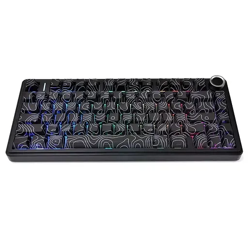 Игровая механическая клавиатура AULA F75 / Три режима подключения / Seiya Switch / Black Lines - фото 2