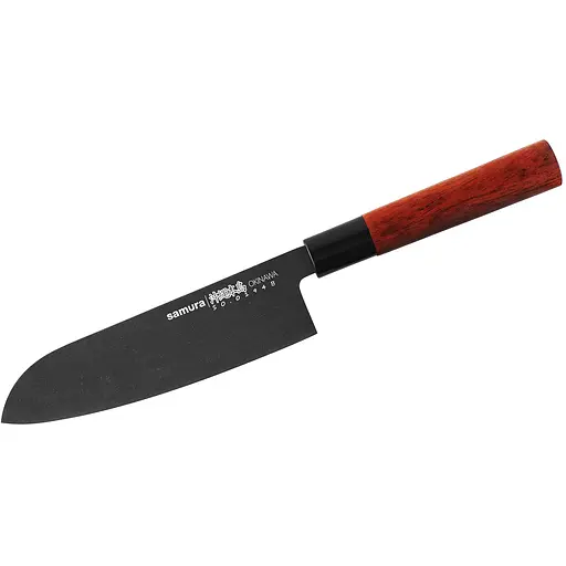 Нож кухонный Санток 175 мм Samura Okinawa Stonewash (SO-0194B)