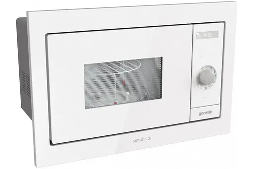 Мікрохвильова піч Gorenje вбудовувана Simplicity, 23л, міх. управл., 900Вт, гриль, дисплей, білий - фото 3