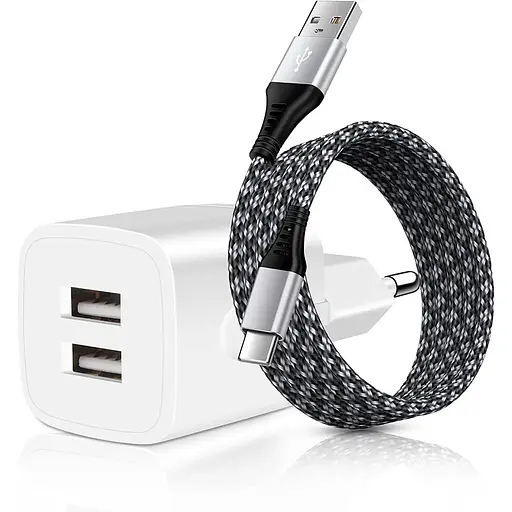 Зарядное устройство с кабелем USB C 2.1 А/5