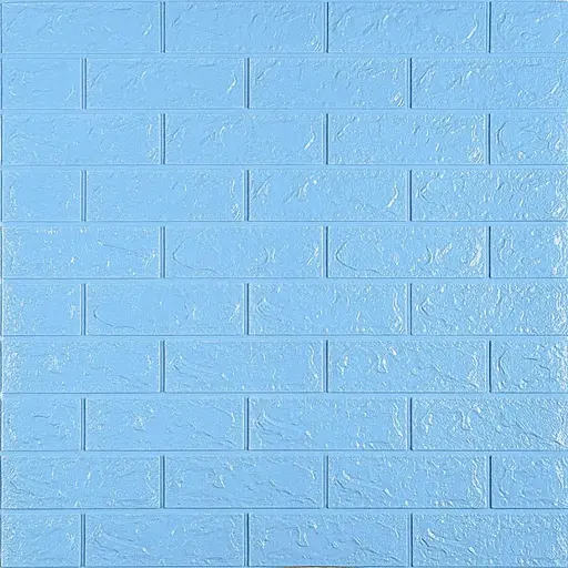 3D панель самоклеящаяся 700х770х5мм кирпич Голубой (005-5) SW-00000297 - фото 1