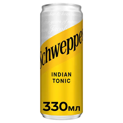 Упаковка напитка Schweppes Indian Tonic безалкогольный сильногазированный 3.96 л (0.33 л x 12 шт.) - фото 2
