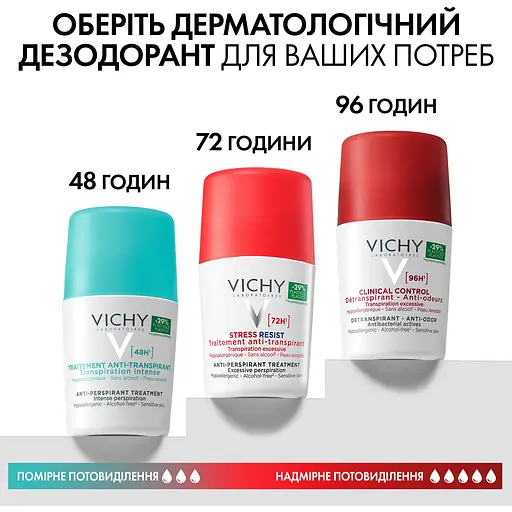 Дезодорант-антиперспірант Vichy кульковий інтенсивний 48 годин 50 мл (M5907421) - фото 8