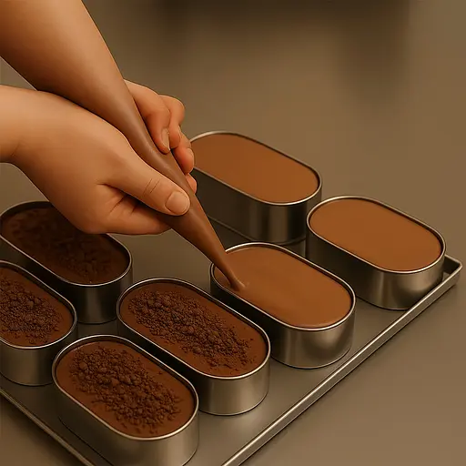 Металлические овальные формочки порционные для эклеров, пирожных и тарталеток 8х4х2.5 см (набор из 4 штук), Master Class Серый 87232 - фото 2