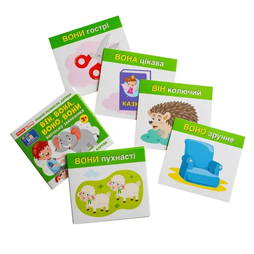 Учебные карточки "Изучаем местоимения ОН, ОНА, ОНО, ОНИ" 10109168, 15 карточек - фото 5