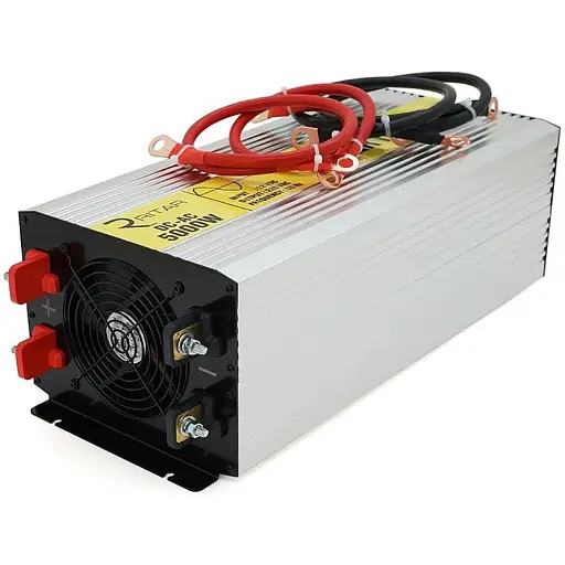 Инвертор напряжения Ritar RSC-5000, 12V/220V, 5000W с правильной синусоидой, 2xShuko, 1xUSB, клеммные провода, клеммные колодки, BOX, Q2 - фото 2