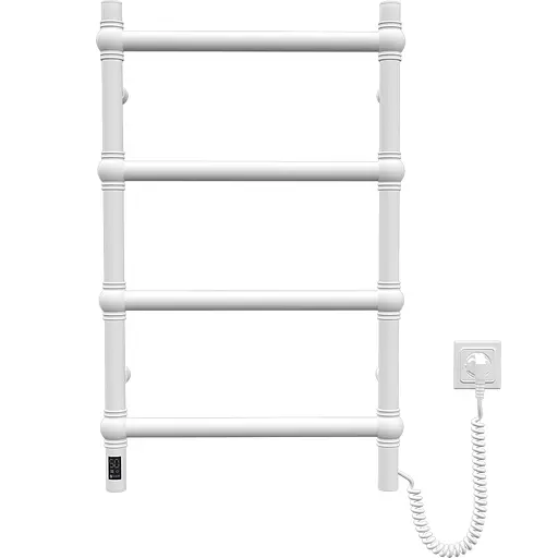 Электрический полотенцесушитель Navin Retro 500x800 Sensor правая, белый бархат 10-012033-4860, Белый матовый, Правое, Электронный - фото 2