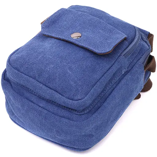 Зручна невелика чоловіча сумка із щільного текстилю Vintage 14,5х19х10,5 см sum0028980 - фото 5