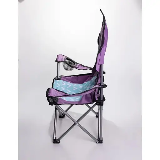 Детское кресло Lugi SJ-0065LBL туристическое складное 34х58х65 см фиолетово-голубое - фото 6