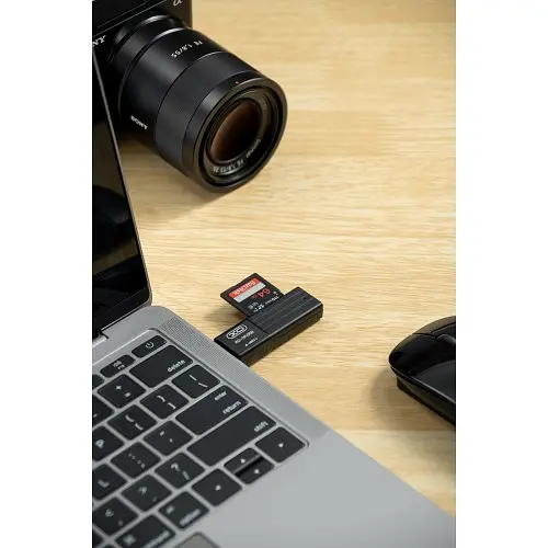 Картридер XO DK05B 3.0 2 в 1 card reader Черный - фото 2
