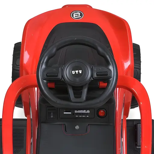 Електромобіль каталка-толокар Bambi M 5764EBLR-3 з музикою та батьківською ручкою джип - фото 6