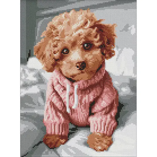 Алмазная мозаика Волшебный мальтипу AMO8138, 30x40 см