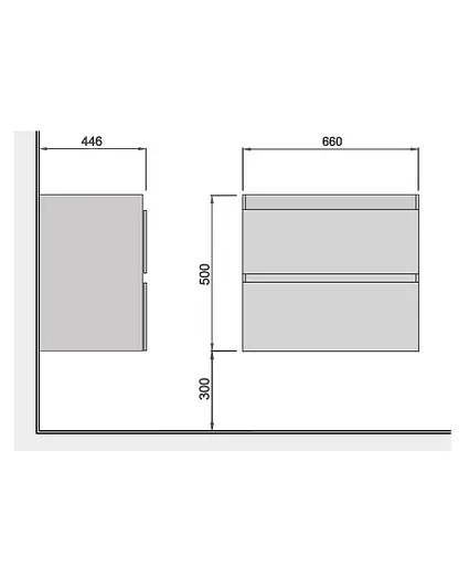 Тумба Мойдодир Unik 70-A під умивальник Білий підвісна Білий - фото 6