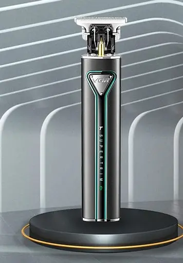 Тример-машинка акумуляторна для стриження волосся й бороди VGR V-009 (4 насадки) Чорний - фото 9