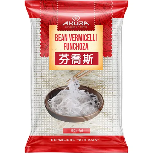 Вермішель Akura Longkou Vermicelli з зелених бобів 150 г - фото 1