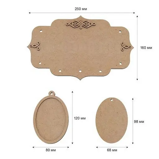 Набор для создания настенной подвески "Botanical World" Fabrika Decoru FDCKW-057 - фото 5