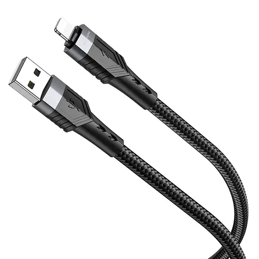 Кабель Borofone BU35 USB to Lightning 1,2 м черный - фото 1