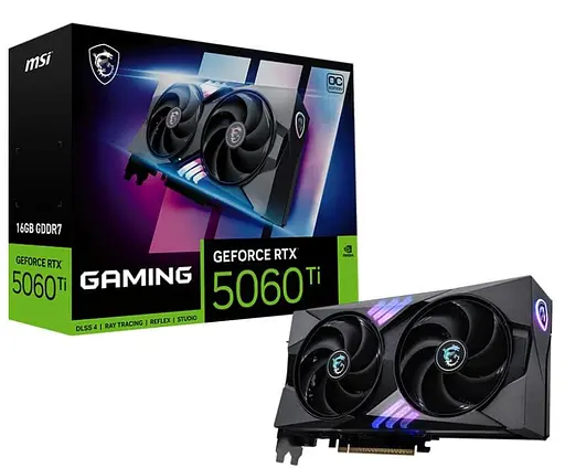 Видеокарта MSI RTX 5060 Ti 16G GAMING OC (RTX 5060 Ti 16G GAMING OC) (GDDR7, 128 bit, PCI-E v5.0 x8) Б/у - фото 6