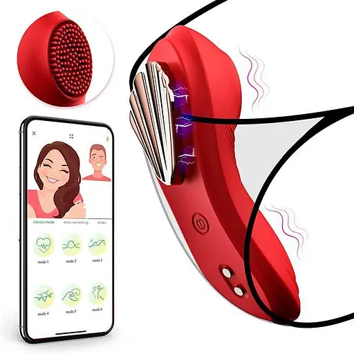 Смарт-вибратор Love Spouse Magnetic клиторальный 11 см для женщин USB 10 режимов красный - фото 3