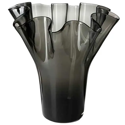 Ваза Lefard Tissue Grey стеклянная 35х24 см (804-153) - фото 1