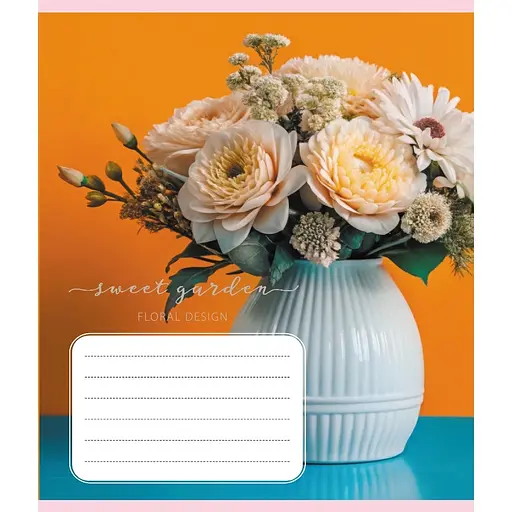 Зошит учнівський "Ваза" 036-570304K-2 в клітинку, 36 аркушів