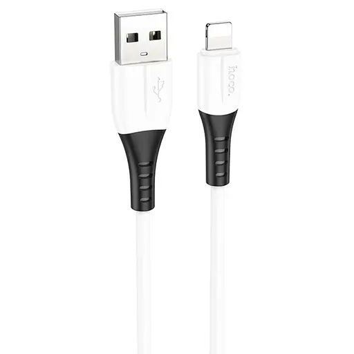 Дата кабель Hoco X82 Silicone USB to Lightning 2.4A (1m) White