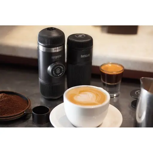 Эспрессо-кофеварка Wacaco Nanopresso 18 бар 80мл с чехлом Серый - фото 5