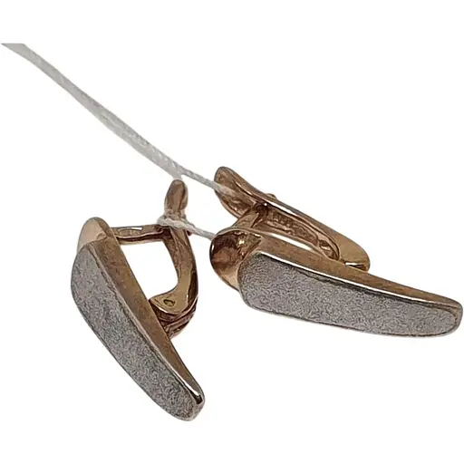 Серебряные серьги Silvex 925 с позолотой. С32/228