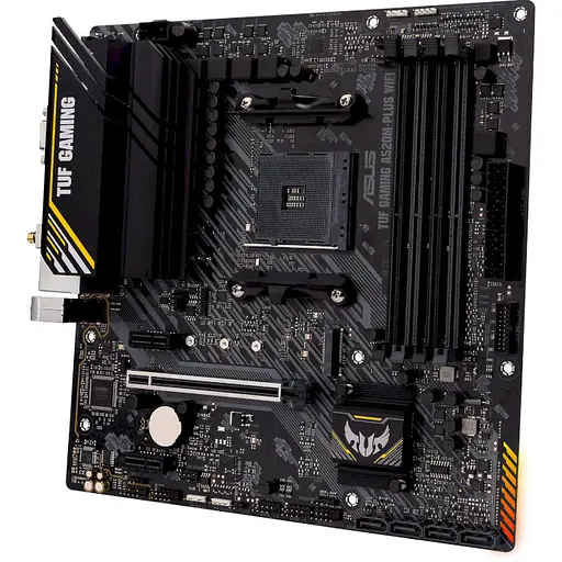 Материнская плата ASUS TUF Gaming A520M-Plus WIFI (TUF Gaming A520M-Plus WIFI) (Socket AM4, AMD A520, Micro-ATX) - фото 3