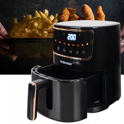 Аэрогриль аэрофритюрница Heckermann 1800 Вт 4.7 л - фото 4