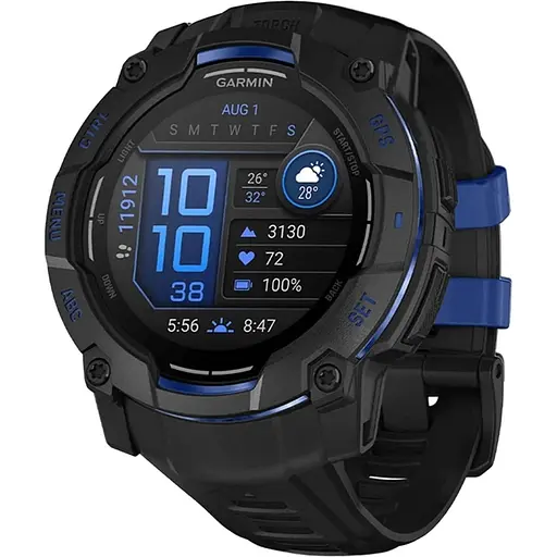 Смарт-часы Garmin Instinct 3 AMOLED 50mm Black with Black Band (010-03020-03) [156740] - фото 1