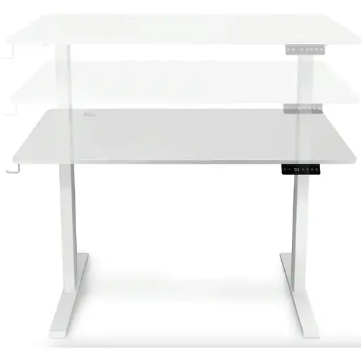 Компьютерный стол с регулируемой высотой Di Volio Amone белый - фото 6