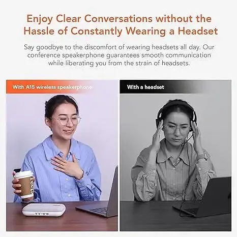 Портативний динамік Nuroum USB/Bluetooth Speakerphone AW-A15 Колонка-мікрофон для конференцій - фото 4