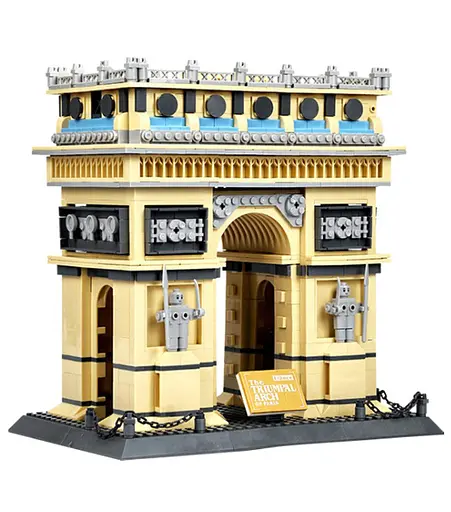 Конструктор Архитектура Wange 3D Триумфальная арка Париж Arc de Triomphe Paris 5223 для детей и взрослых 1391 деталь - фото 4