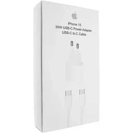 Зарядний пристрій Grand для 15 Pro MAX USB-C 30 W + кабель USB TYPE-C TO TYPE-C - фото 1