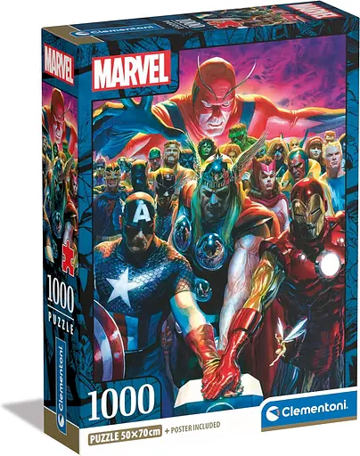 Пазл Marvel The Avengers Супергерої Марвел Месники - 1000 шт. Clementoni 39915