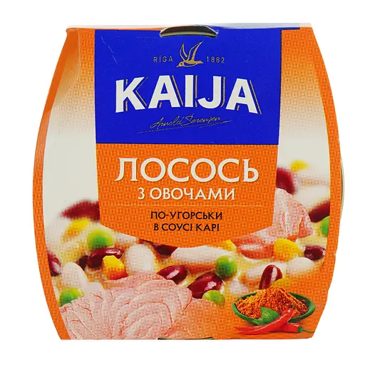 Лосось Kaija с овощами по-венгерски в соусе карри 220 г 