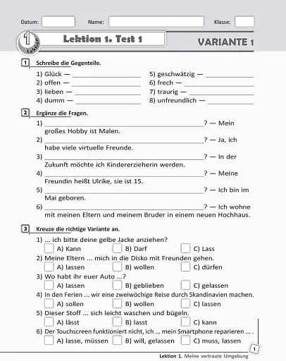 Німецька мова. 10 клас. Тестовий зошит до підручника «Dеutsch lernen ist super!» - фото 2