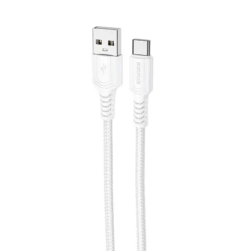 Дата кабель Borofone BX116 Certain USB to Type-C 3A (1m) White