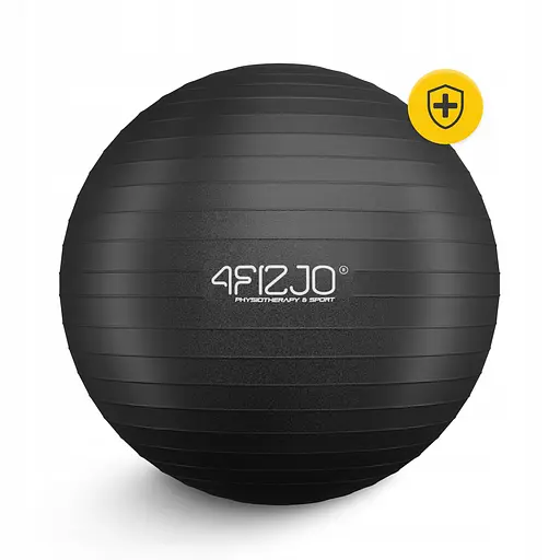 М'яч для фітнесу (фітбол) 4FIZJO 75 см Anti-Burst Black (P-5907739316370) - фото 3