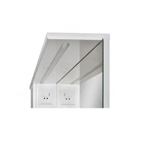 Дзеркало ПіК Сімпл з шафкою та LED підсвіткою 70 см ліве Металік 30412 - фото 2