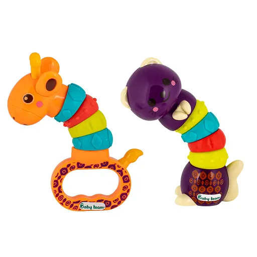 Набор погремушек Baby Team разноцветный (8456)